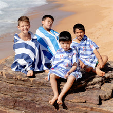 Load image into Gallery viewer, Lesimo Sand Free Kids Hooded Towel - Little Sailor