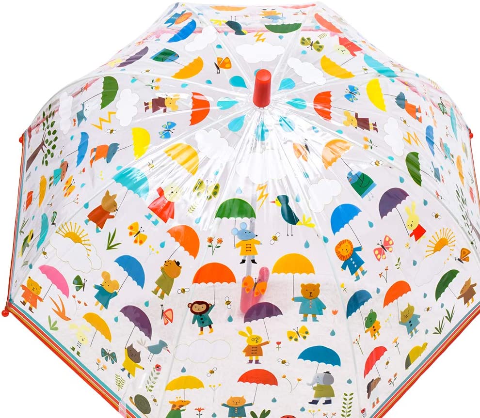 Djeco Kids Umbrella Under The Rain Ten Palm Trees