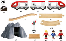 Load image into Gallery viewer, BRIO 33773 Railway Starter Set A, 26 Pieces Train Set