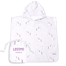 Load image into Gallery viewer, Lesimo Sand Free Kids Hooded Towel - Unicorn