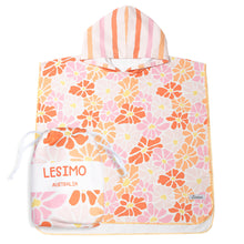 Load image into Gallery viewer, Lesimo Sand Free Kids Hooded Towel - Sunshine Flora
