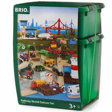Load image into Gallery viewer, BRIO - RAILWAY WORLD DELUXE SET - 33766 - WOODEN RAILWAY