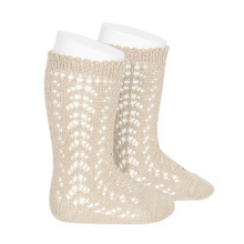 Load image into Gallery viewer, Openwork knee high socks - 304Linen
