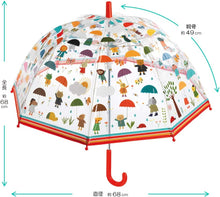 Load image into Gallery viewer, Djeco Kids Umbrella - Under The Rain
