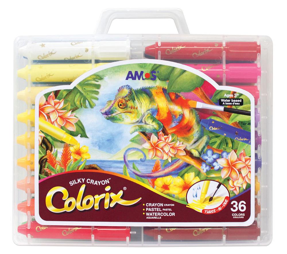 Amos Colorix Crayons, 36 Pack