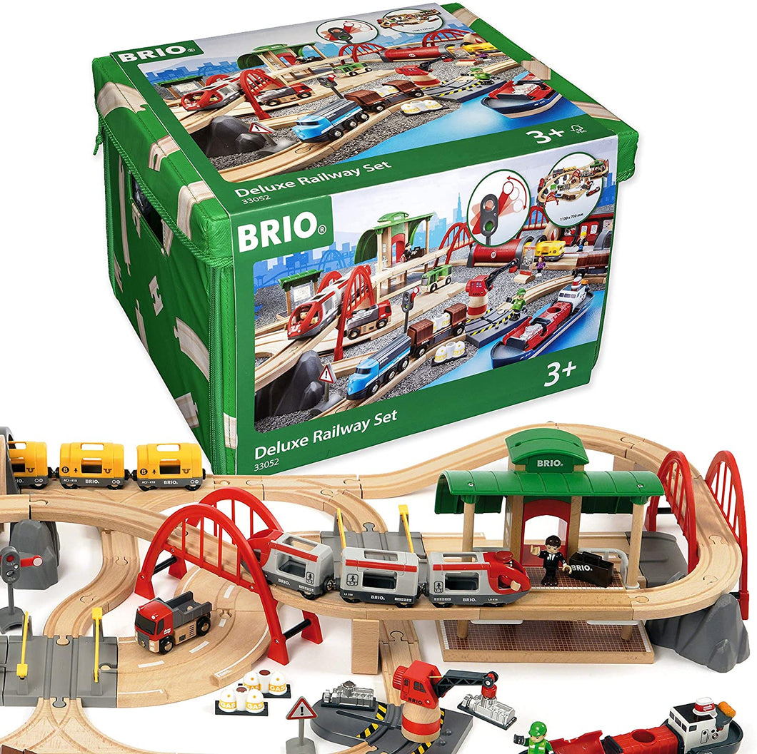 Brio BRI33052 Deluxe Railway Set, 87 Pieces Train Set