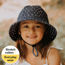 Load image into Gallery viewer, Ponytail Bucket Sun Hat - Hearts

