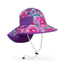 Load image into Gallery viewer, SUNDAY AFTERNOONS - KIDS PLAY HAT - FLOWER GARDEN GRAPE
