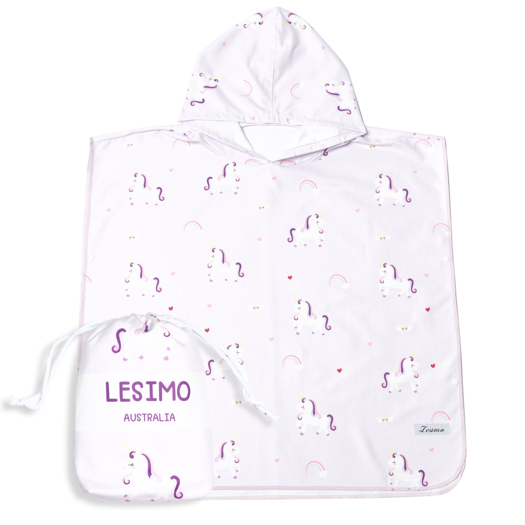 Lesimo Sand Free Kids Hooded Towel - Unicorn