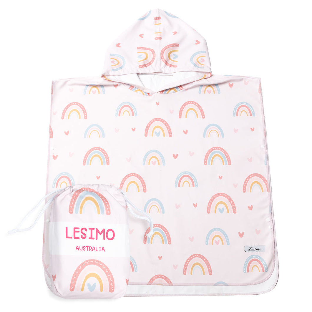 Lesimo Sand Free Kids Hooded Towel - Rainbow