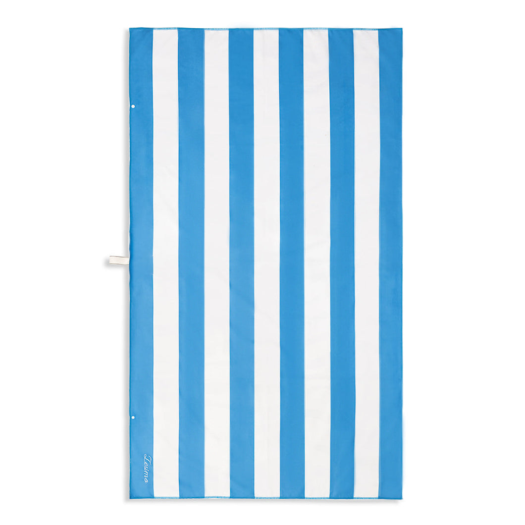 Lesimo Sand Free Beach Towel - Santorini Blue