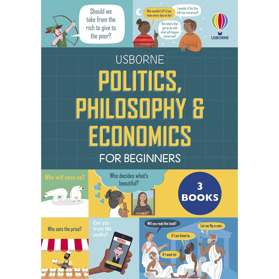 Usborne Politics Philosophy & Economics For Beginners Slipcase Hardcover