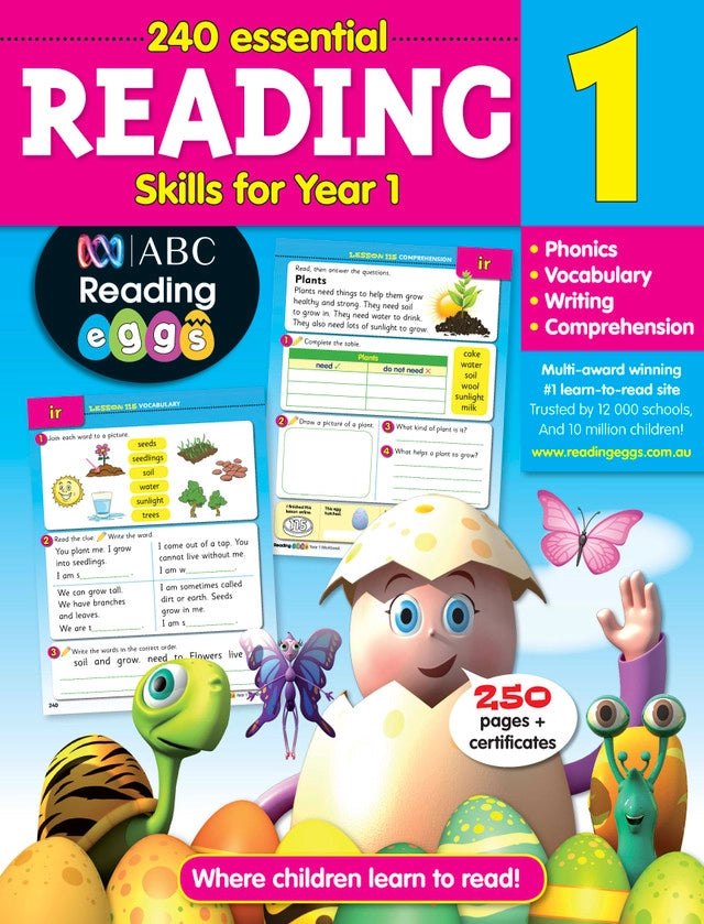 240 Essential Reading Skills for Year 1
